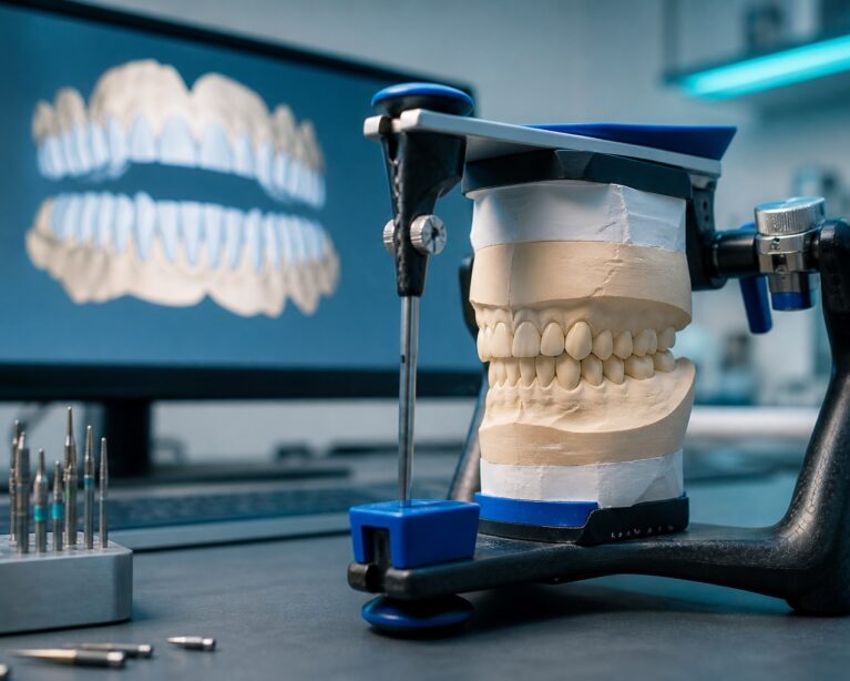 Modele dentare montate digital pentru verificarea relației ocluzale