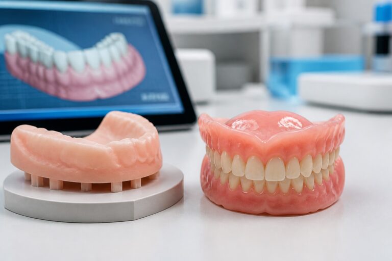 Proteze totale realizate prin flux CAD CAM pe masa laboratorului dentar